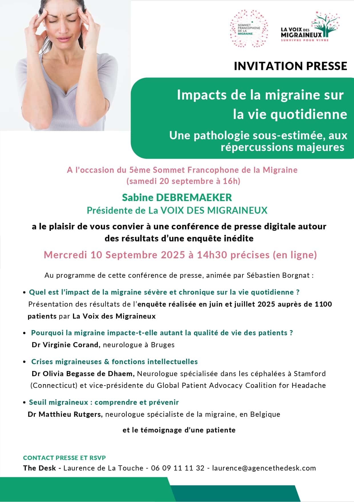 invitation conf presse migraine 2025